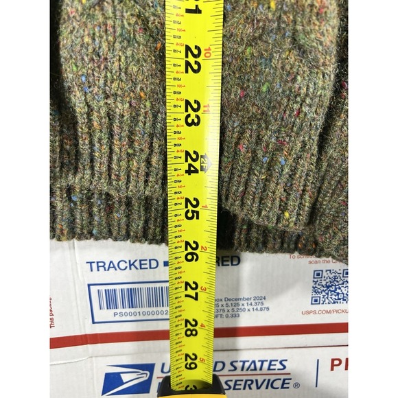 VTG AUTHENTIC GAP CLOTHING 100% Wool Heavy Knit V-Neck Sweater Men's M‎ QUALITY - Picture 5 of 7